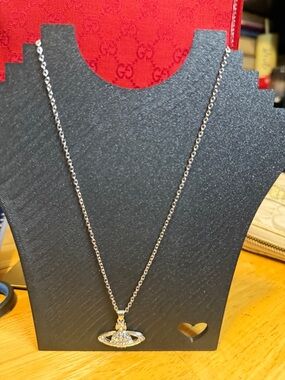 Vivienne Westwood Silver Orb Pendant Necklace